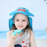 Toddler Baby UV Protection Sun Hats Cute Cartoon Beach Swim Caps Foldable Wide Brim Fisherman Bucket Hats for Girl Boy Kids