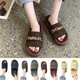 Womens Slides Slippers Non-Slip Mules Soft  Sandals Bathroom Home Slip On Shoes
