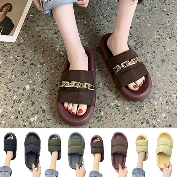 Womens Slides Slippers Non-Slip Mules Soft  Sandals Bathroom Home Slip On Shoes