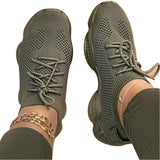 Women Mesh Sneakers Lace Up Casual Shoes Comfort Sport Running Fashion Trainers