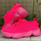 Women Mesh Sneakers Lace Up Casual Shoes Comfort Sport Running Fashion Trainers