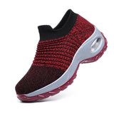Unisex Trainers Air Cushion Breathable Sneakers Sport Pump Slip On Running Shoes