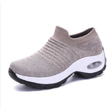 Unisex Trainers Air Cushion Breathable Sneakers Sport Pump Slip On Running Shoes
