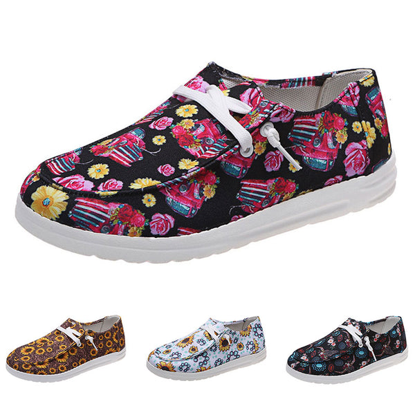 Womens Slip On Pumps Casual Shoes Flats Loafers Trainers Sneakers Size US 4-12