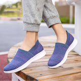 Womens Breathable Slip On Sneakers Loafers Lightweight Walking Casual Flat Shoes