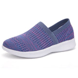 Womens Breathable Slip On Sneakers Loafers Lightweight Walking Casual Flat Shoes