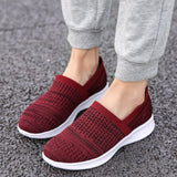 Womens Breathable Slip On Sneakers Loafers Lightweight Walking Casual Flat Shoes