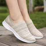 Womens Breathable Slip On Sneakers Loafers Lightweight Walking Casual Flat Shoes