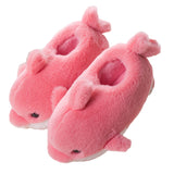 Kid's Dolphin Print Winter Keep Warm Soft Slippers Cotton Home Shoes Anti-Skid