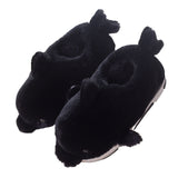 Kid's Dolphin Print Winter Keep Warm Soft Slippers Cotton Home Shoes Anti-Skid