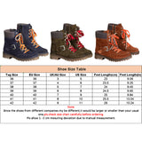 Womens Flat Ankle Boots Round Toe Lace Up Zipper Winter Warm Knitting Shoes