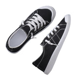 Women's Canvas Low Top Sneakers Summer Walking Comfy Casual Flats Lace Up Loafer