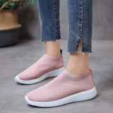 Women Mesh Breathable Trainer Slip On Athletic Running Jogging Lightweight Anti Slip Casual Shoes