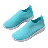 Women Mesh Breathable Trainer Slip On Athletic Running Jogging Lightweight Anti Slip Casual Shoes