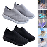 Women Mesh Breathable Trainer Slip On Athletic Running Jogging Lightweight Anti Slip Casual Shoes
