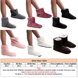 Womens Fuzzy Soft Warm Fleece Lined Ankle Booties Slippers House Shoes Size 7-10