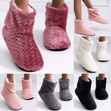 Womens Fuzzy Soft Warm Fleece Lined Ankle Booties Slippers House Shoes Size 7-10
