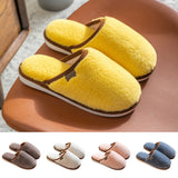 Women's Comfort Velvet Slippers Round Toe House Indoor Outdoor Slippers