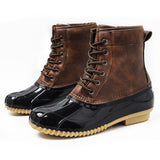 Ladies Ankle Boots Womens Lace Up Army Combat Winter Casual Shoes waterproof