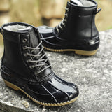 Ladies Ankle Boots Womens Lace Up Army Combat Winter Casual Shoes waterproof