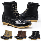 Ladies Ankle Boots Womens Lace Up Army Combat Winter Casual Shoes waterproof