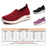 Women Walking Comfy Gym Memory Foam Trainer Slip On Mesh Athletic Sneaker Flat Casual Walking Running Jogging Shoes