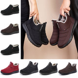 Men Women Winter Shoes Snow Boots Warm Fur Waterproof Ankle Booties
