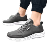 Men's Non Slip Gym Sneakers Lightweight Breathable Athletic Running Walking shoe