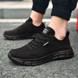 Men's Non Slip Gym Sneakers Lightweight Breathable Athletic Running Walking shoe