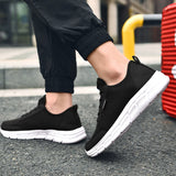 Men's Non Slip Gym Sneakers Lightweight Breathable Athletic Running Walking shoe