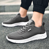 Men's Non Slip Gym Sneakers Lightweight Breathable Athletic Running Walking shoe