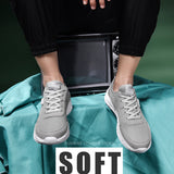 Men's Non Slip Gym Sneakers Lightweight Breathable Athletic Running Walking shoe