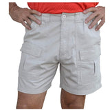 Men Casual Multi-pockets Cargo Short Mens Leisure Bottoms Elastic Waist Workout Solid Color Lounge Beach Shorts