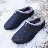 Mens Winter Indoor Outdoor Slippers Warm Slip on Cozy Bedroom House Casual Shoes
