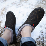 Mens Winter Indoor Outdoor Slippers Warm Slip on Cozy Bedroom House Casual Shoes