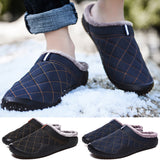 Mens Winter Indoor Outdoor Slippers Warm Slip on Cozy Bedroom House Casual Shoes
