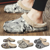 Men's Memory Foam Slippers Comfort Warm House Shoes Indoor Outdoor Waterproof