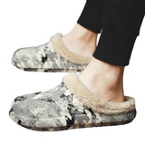 Men's Memory Foam Slippers Comfort Warm House Shoes Indoor Outdoor Waterproof