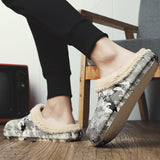 Men's Memory Foam Slippers Comfort Warm House Shoes Indoor Outdoor Waterproof