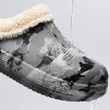 Men's Memory Foam Slippers Comfort Warm House Shoes Indoor Outdoor Waterproof