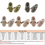Unisex Plush Slippers Sliders Round Toe Anti-slip House Winter Warm Flat Shoes
