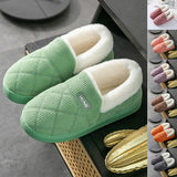 Mens Ladies Womens Slippers Slip On Comfy Cozy Memory Foam Warm Anti Slip Shoes