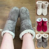 Women Slippers Women Plush Lined Warm Ankle Boots Indoor Home Shoes Memory Foam