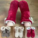 Women Slippers Women Plush Lined Warm Ankle Boots Indoor Home Shoes Memory Foam