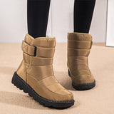 Women's Snow Boots Mid-Calf Cold Weather Winter Boots Waterproof Fur Lined Frost