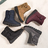 Women's Snow Boots Mid-Calf Cold Weather Winter Boots Waterproof Fur Lined Frost