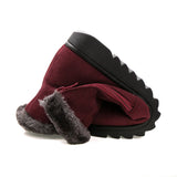 Women's Winter Warm Side Zipper Snow Boots Fur Lined Frosty Warm Anti-Slip Boots