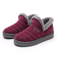 Womens Winter Snow Boots Fur Lined Warm Ankle Boots Slip On Waterproof Outdoor