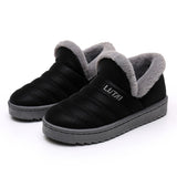 Womens Winter Snow Boots Fur Lined Warm Ankle Boots Slip On Waterproof Outdoor