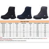 Women Men Outdoor Snow Boots Lace Up Warm Waterproof Winter Round Toe Platform Shoes